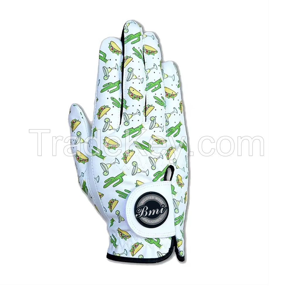 Wholesale Gloves Golf Cabretta Anti-slip Leather Golf Glove Customized Logo Golf Gloves