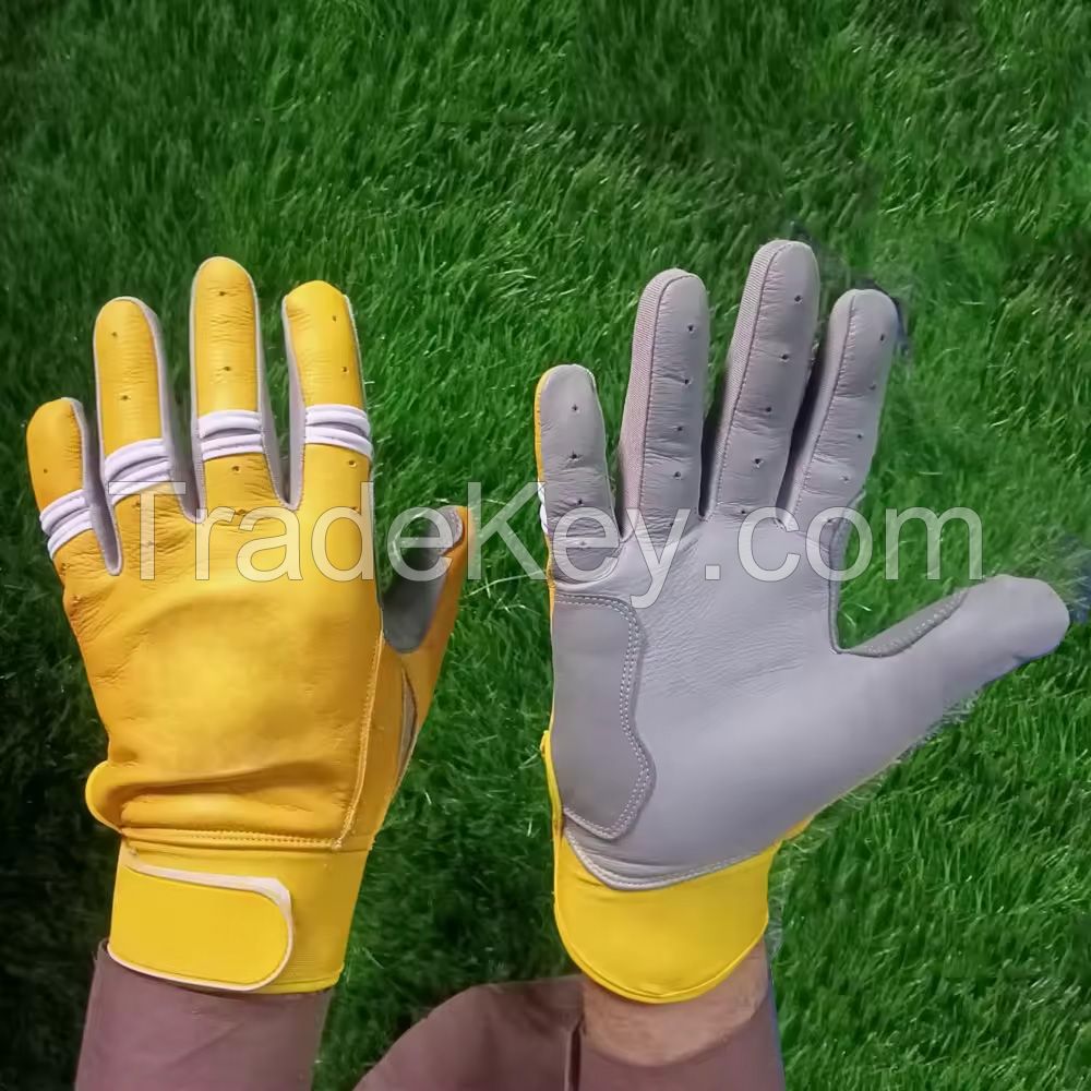 Custom Design Baseball Batting Gloves Manufacturer OEM Anti Slip Baseball Batting Softball Glove For Men Women