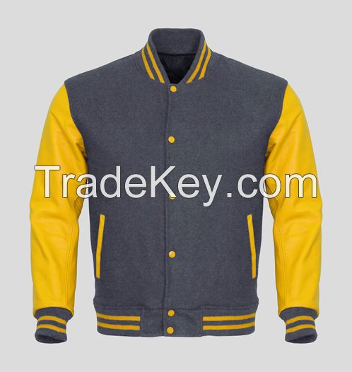 Best quality wool and leather sleeves embroiders varsity jackets custom varsity jacket manufacture custom made logo and patches
