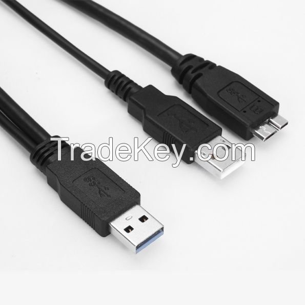 Type A to Micro Type B +Type A(power) Gen1 Cable