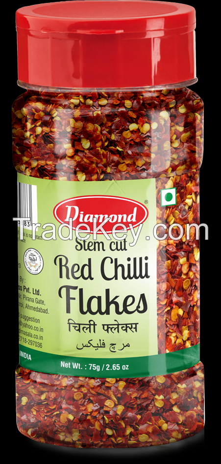 Diamond Stem Cut Red Chilli Flakes