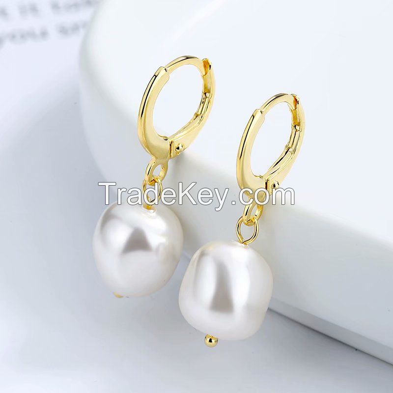 drop pearl earrings