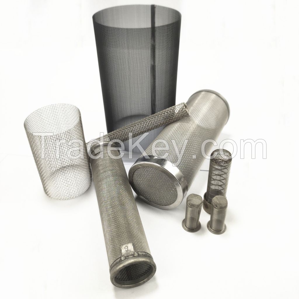 304 stainless steel woven mesh welded filter tube oil filter metal pipe