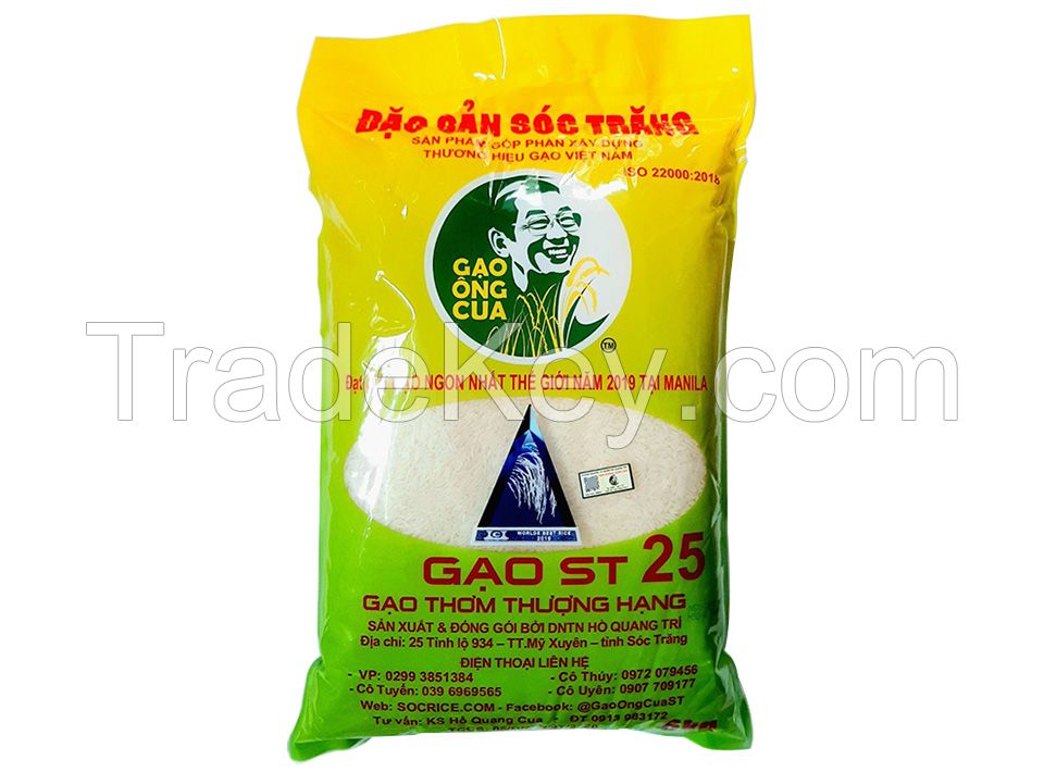 ST25 rice originated from vietnam - the best rice in the world for wholesaler