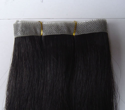 Skin Weft, hand-tied weft.