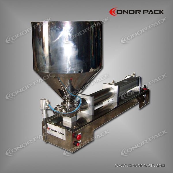 Single Head Piston Filler for Viscous Liquids