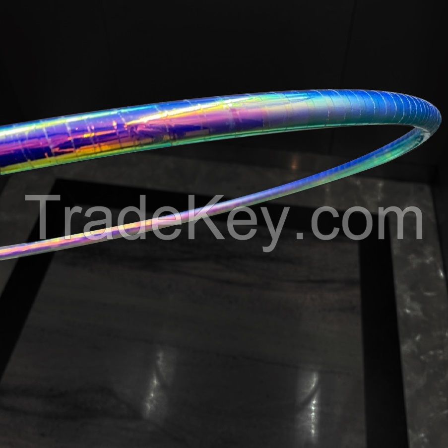 Gymnastic Hula Hoop Used Holographic Iridescent Tape