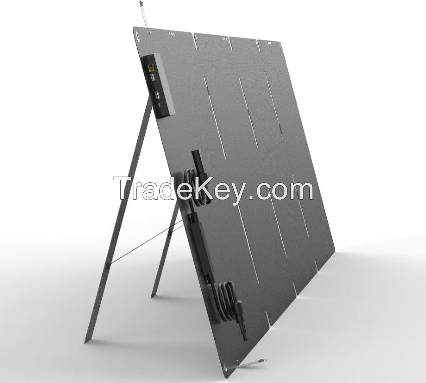  Outdoor mobile solar power supply 300W (4-fold one laminated belt bracket)