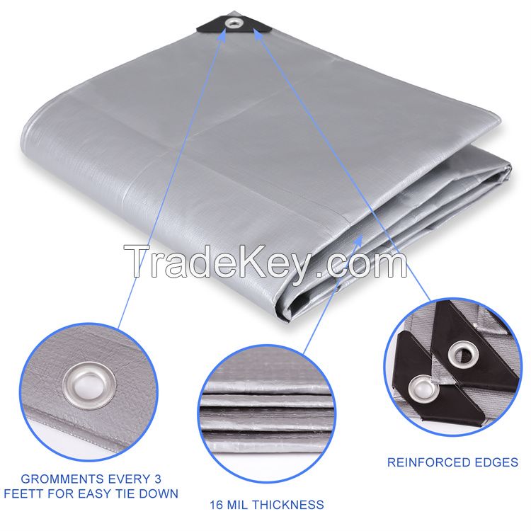 Plastic Waterproof Heavy Duty PE Tarps For Truck Cover