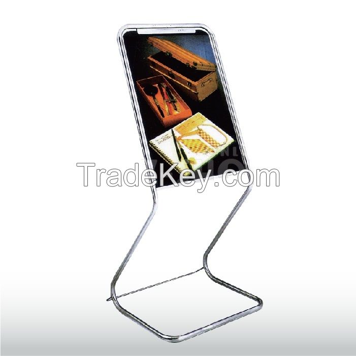 Advertising Aluminum Snap Bulletin Holder Display Rack