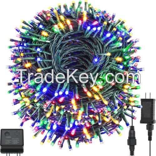 Christmas String Lights 500 LED 180 FT 8 Mode Outdoor Waterproof