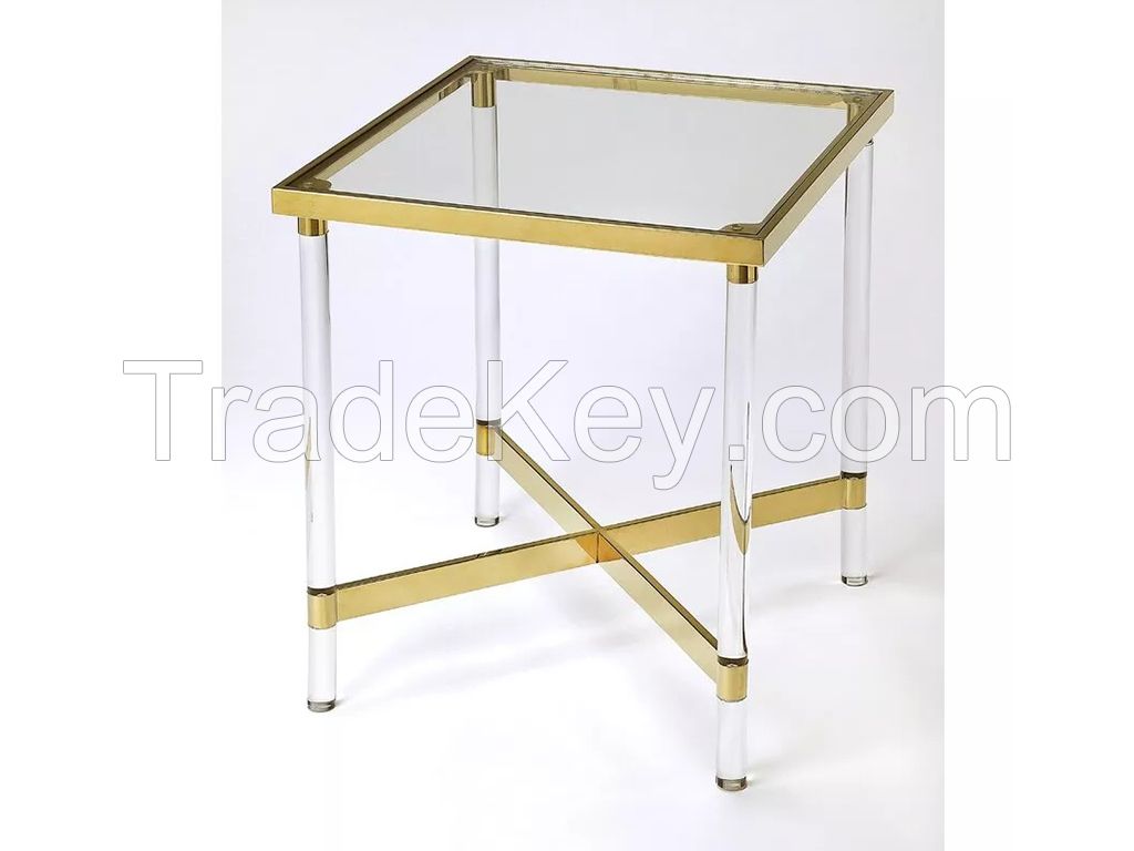 acrylic side table, acrylic end table