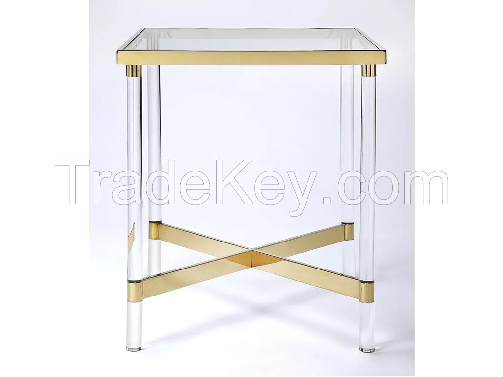 acrylic side table, acrylic end table