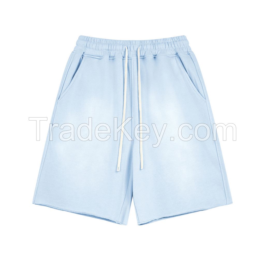 Spray-dyed short-sleeved shorts, couples, trendy loose suits(one setÃ¯Â¼ï¿½