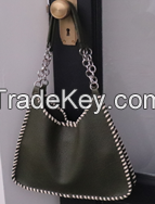 Wax rope braid bag and PU bag