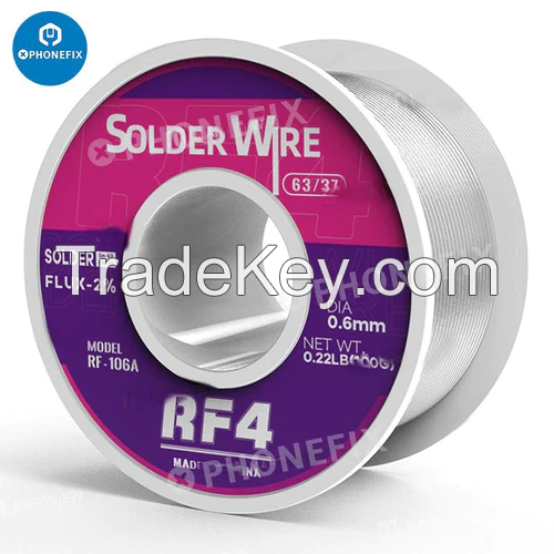 RF4 0.3-1.0mm Sn63% Rosin Core Tin Solder Wire For Phone BGA Repair