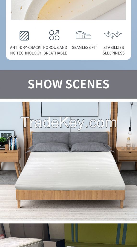  Latex mattress bedroom Star Hotel Homestay apartment mite resistant mat double mattress thin wholesale