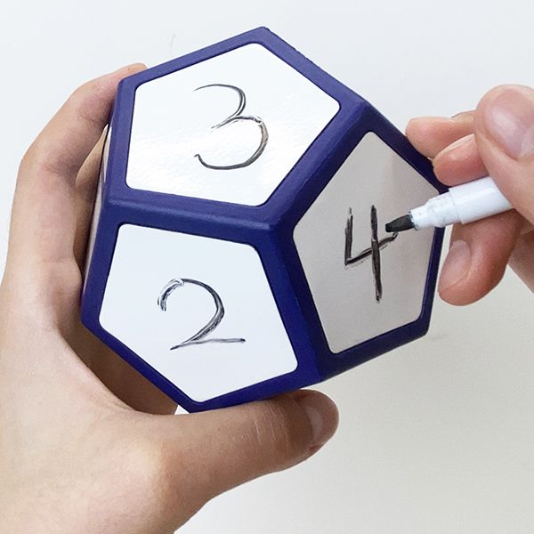 12-Faced Dry Wipe Dice