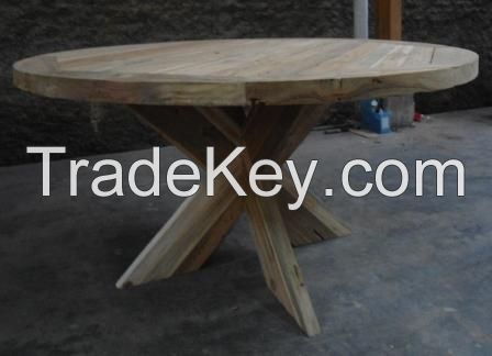 wooden tables