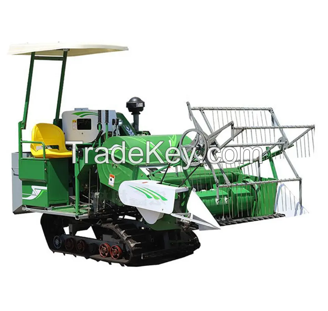 Automatic Rice Harvester wheat harvesting machine rice wheat combine harvester Agricultural Machinery