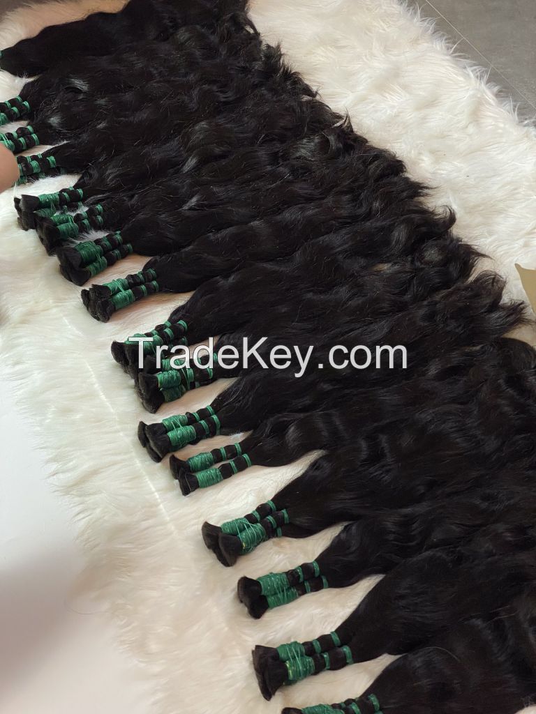 Vietnam human hair Black double non bleaching