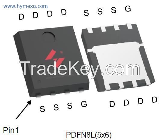 NMOS,SMD,PDFN8L(5x6),30V,RDS(ON)= 1.3mR (typ.) @VGS = 10V, RDS(ON)= 2.0mR(typ.) @VGS = 4.5V