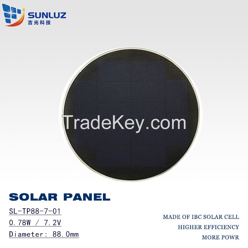 Circular solar panel&iuml;&frac14;Round solar panel, 0.78W 7.0V