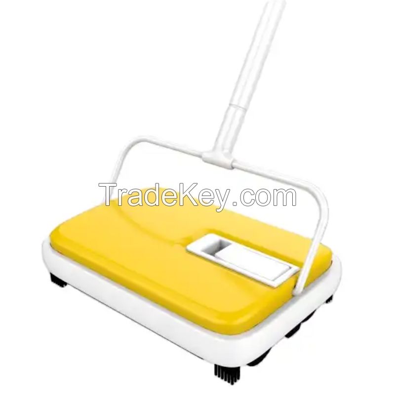 Carpet Floor Sweeper Cleaner Hand Push Automatic Broom for Home Office Carpet Rugs Dust Scraps Paper Cleaning with Brush