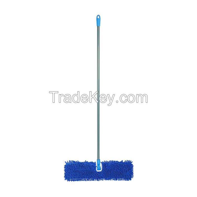 Dual Side cleaning Mop Chenille Microfiber Floor Mop Long Handle Double Side Flat Mop