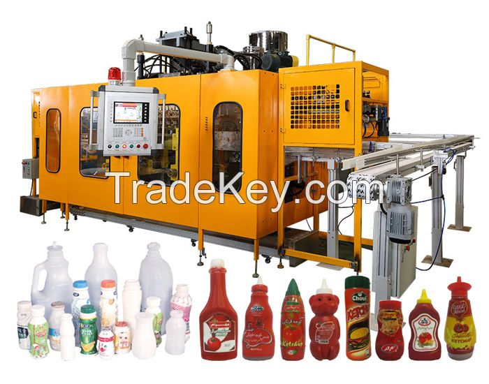 Food bottle blow molding machine