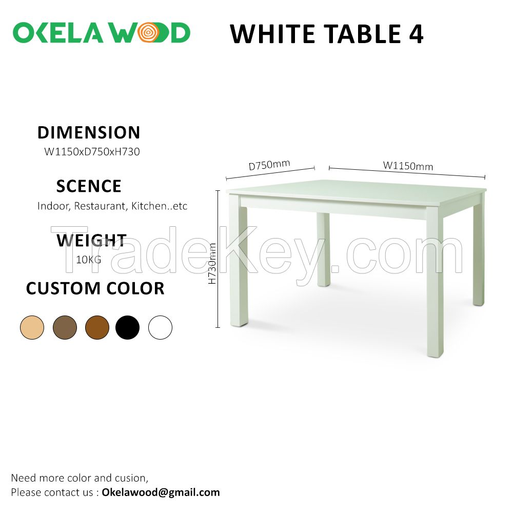 Add a Touch of Elegance and Practicality to Your Dining Area with Our Rubber Wood Tables