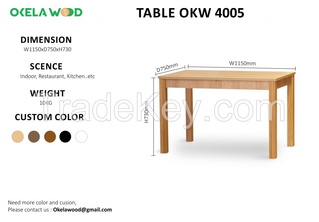 Upgrade Your Dining Space with Our Durable and Stylish Rubber Wood Tables