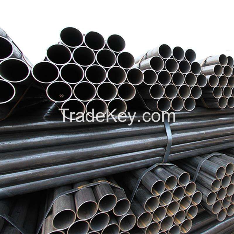 Factory Price Iron Round Pipe BS ASTM Mild Carbon ERW Welded Steel Pipes and Tubes