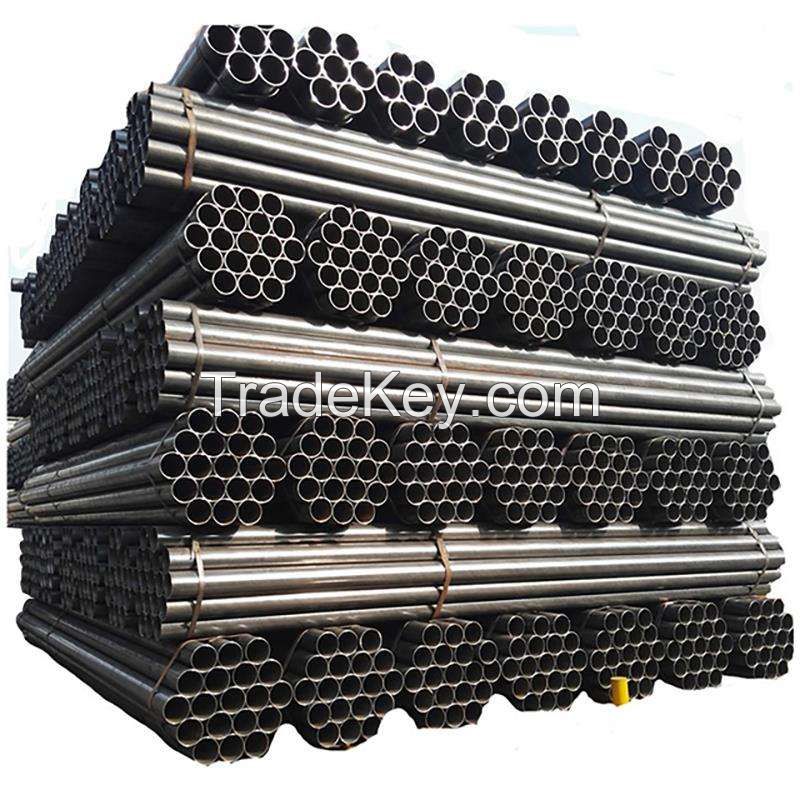 Factory Price Iron Round Pipe BS ASTM Mild Carbon ERW Welded Steel Pipes and Tubes