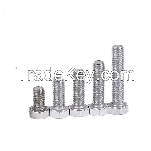 304 Stainless Steel DIN933 Full Thread Hex Bolts