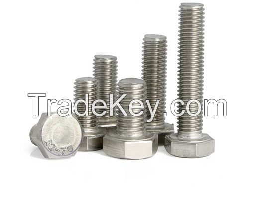 A2-70 DIN933 Full Thread Hex Bolts