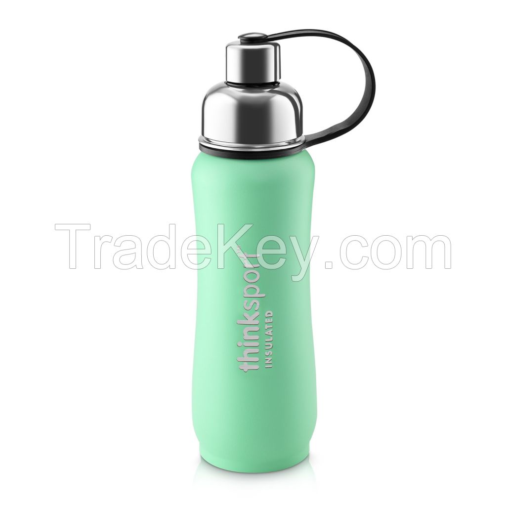 RTS EVERICH Wide Mouth Double Walled 40oz 3 Lids Sports travel Water Bottle stainless steel Leak Proof vacuum flask custom logo