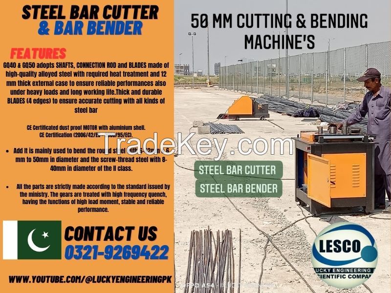 Steel Bar Cutting &amp; Bar Bending Machine 