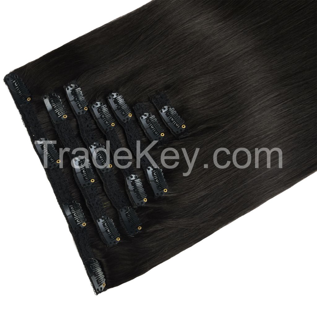 100%Remy Human Hair Lace Clip ins