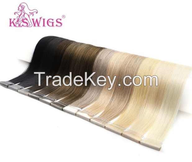 100%Remy Invisible Double Drawn Top Quality Pu Skin Tape Hair Ins Extensions