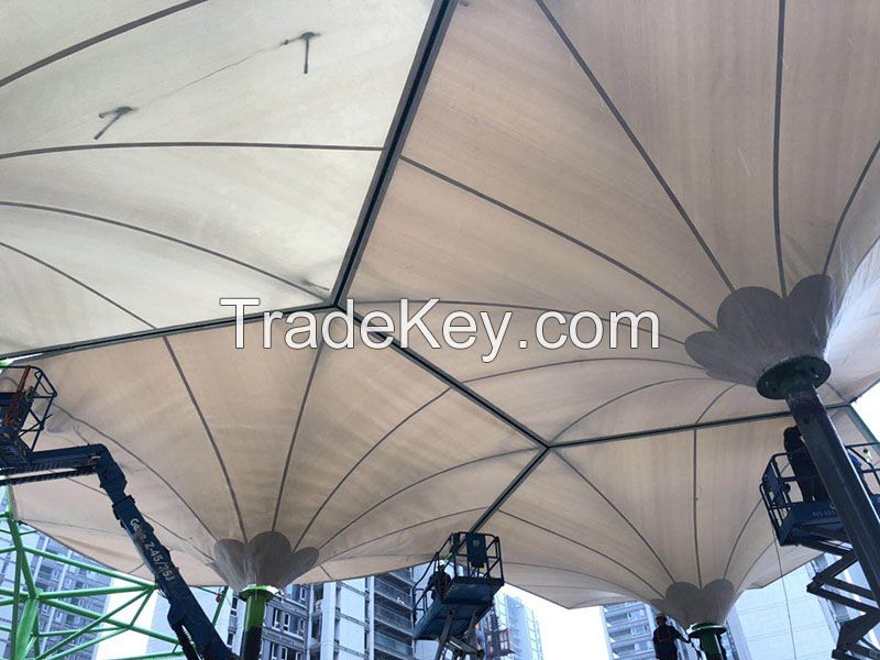 New Hot Sale Outdoor  PTFE PVDF Canopy tensile membrane