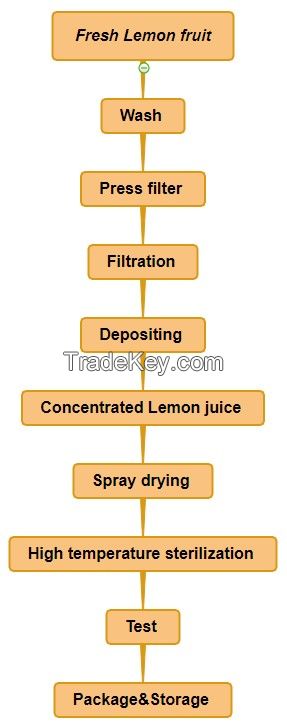 Lemon juice powder