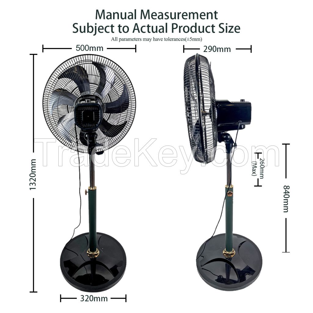 Highway 220V DC Motor 18 Inch PWM Speed Control Air Cooling Stand Fan