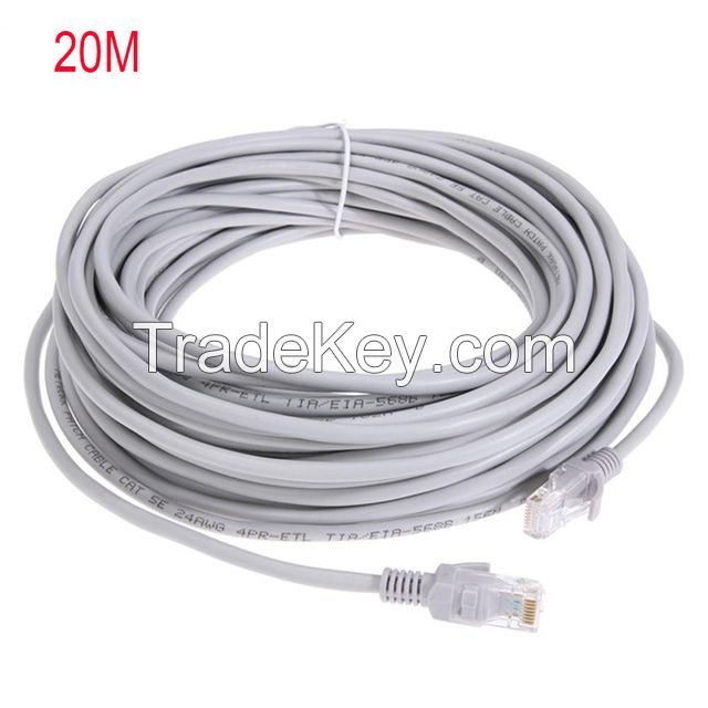 8 Pin Connector Ethernet Internet Network Wire 30cm 1m 2m 3m 5m 10m 20m 30m Cat5e Cat6 RJ45 Patch Cord Cable