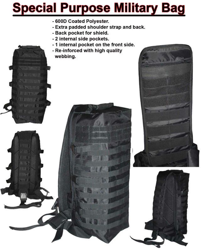 Special purpose military and police back pack