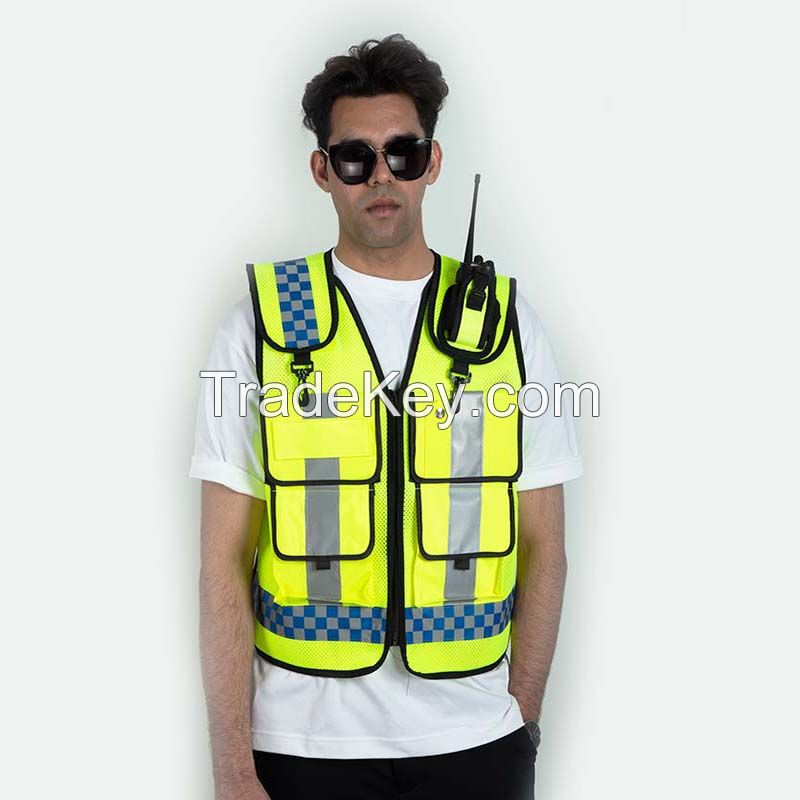 Factory Wholesale Traffic Construction Multi-pocket Site Jacket Safety