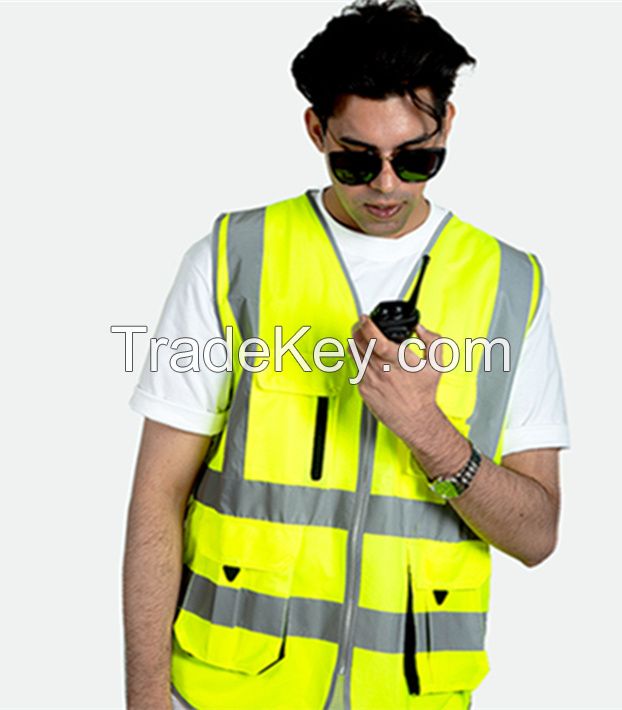 Good quality Mesh Safety vest Reflector Jacket Reflective Vest with Po