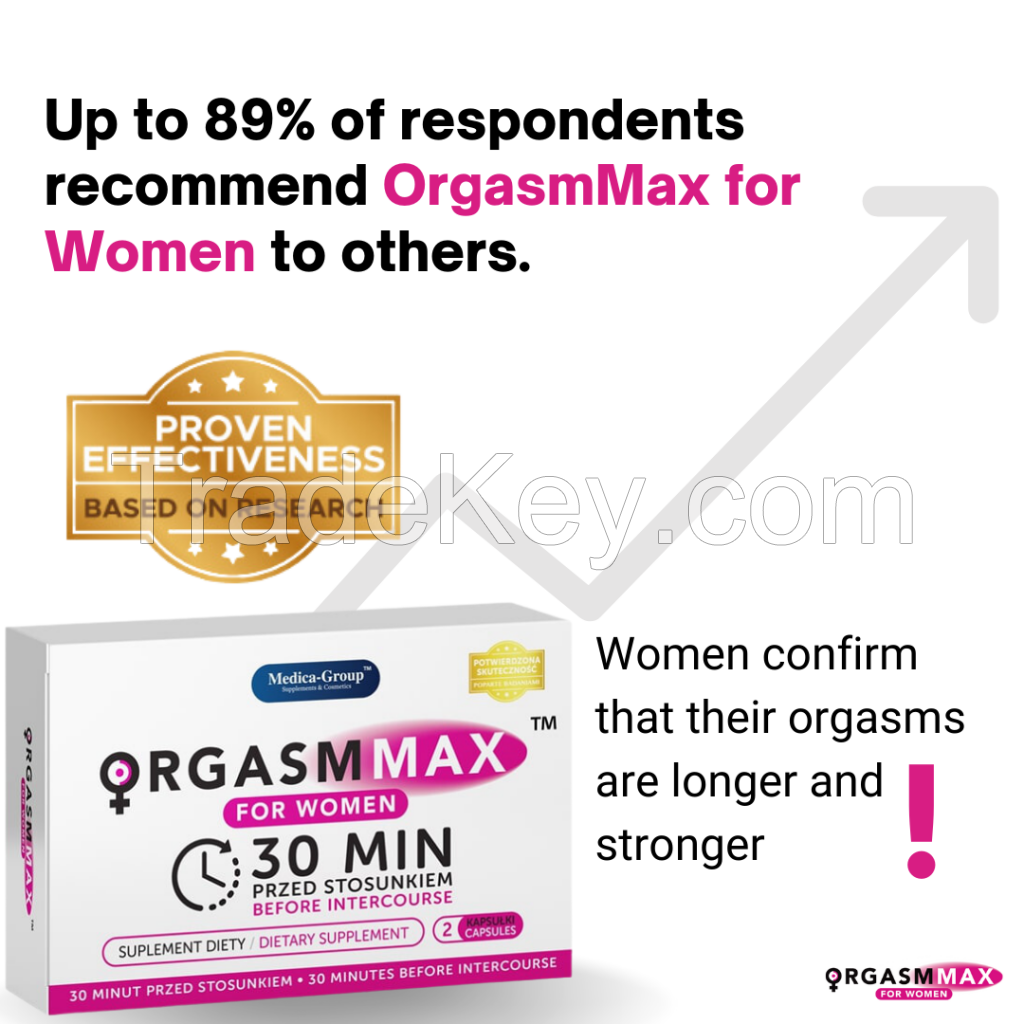 Orgasm Max for Women Capsules - quick, strong arousal and orgasm