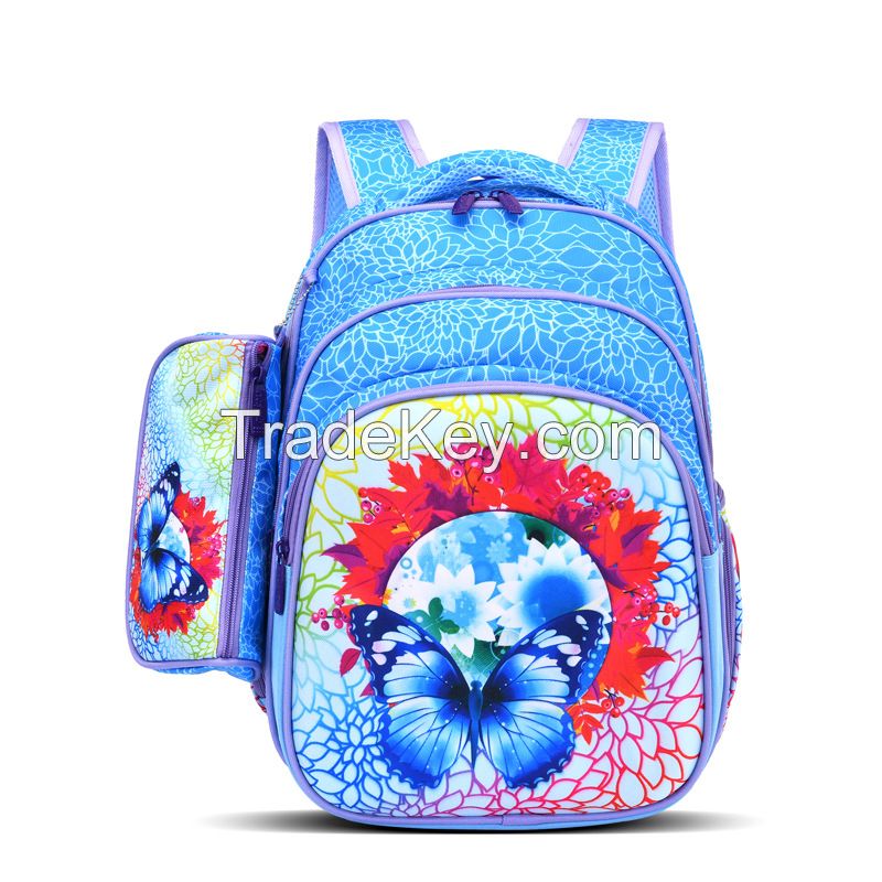 16 inch Backpack for Girls Boys with Pencil Case School Bags