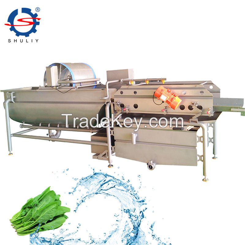 Green Leaves Salad Cabbage Washing Fruits and Vegetable Cleaner Machine Fruit Washer Price